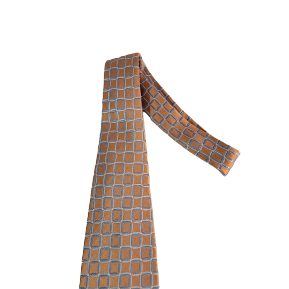 Campia Moda Shimmery Reptile Like Scale Print Extra Long Tall Man Tie - Picture 4 of 13